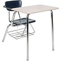 Virco® Desk with Large Writing Surface; Navy