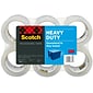 Scotch Heavy Duty Packing Tape, 1.88 x 54.6 yds., Clear, 6/Pack (38506)