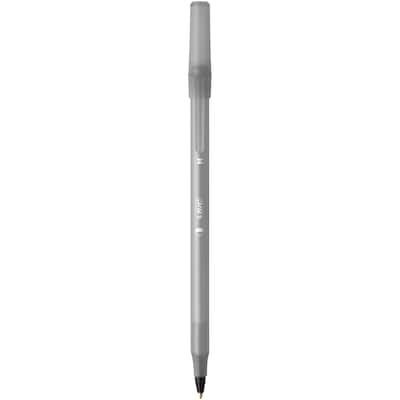 BIC PrevaGuard Round Stic Ballpoint Pen, Medium Point, Black Ink, 60/Pack (GSAM60-BLK)
