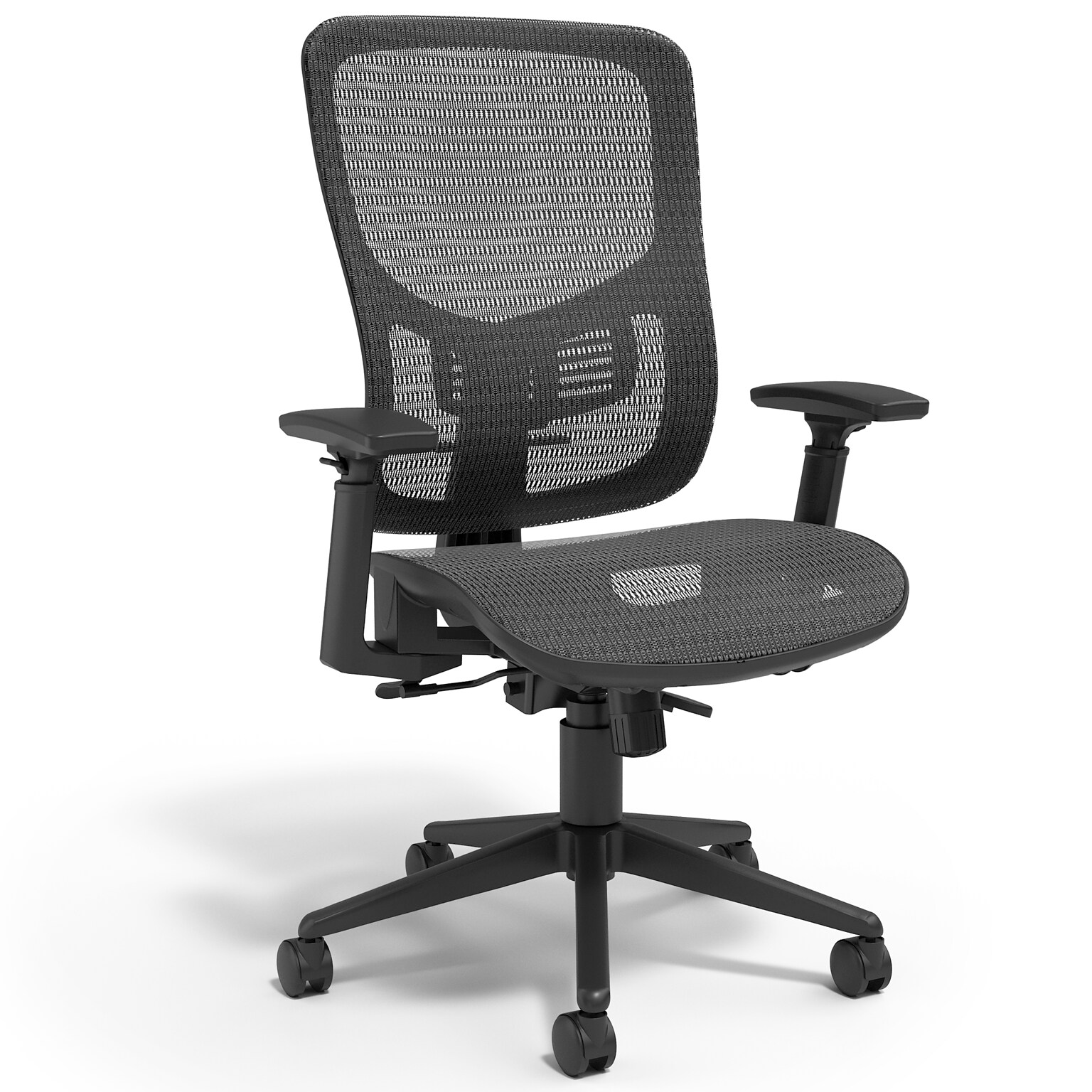 Staples Kroy Ergonomic Mesh Swivel Task Chair, Black (UN59456)