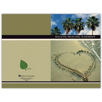 Medical Arts Press® Chiropractic Greeting Cards; Palm Tree, Personalized