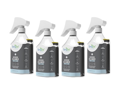 Simpleaf Clean Bathroom Cleaner, Citrus Air, 24 oz., 4/Carton (S-BCBL04-24-CA)