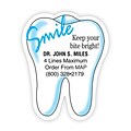 Medical Arts Press® Dental Die-Cut Magnets; 2-7/8 x 3-1/2, Tooth Smile