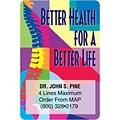 Medical Arts Press® 2x3 Glossy Full Color Chiropractic Magnets; Better Health/Life