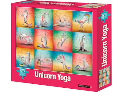 Willow Creek Unicorn Yoga 1000-Piece Jigsaw Puzzle (48352)
