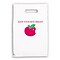 Medical Arts Press® Dental Personalized Large 2-Color Supply Bags; 9 x 13, Apple/Keep Bite Bright,