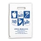 Medical Arts Press® Dental Personalized 1-Color Small Supply Bags; 7-1/2x9", Brush Floss Smile, 100 Bags, (72692)