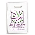 Medical Arts Press® Dental Personalized Small 2-Color Supply Bags, Colorful Brushes