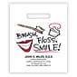 Medical Arts Press® Dental Personalized Small 2-Color Supply Bags; 7-1/2x9", Brush Floss Smile, 100 Bags, (66884)
