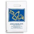 Medical Arts Press® Dental Personalized Large 2-Color Supply Bags; 9 x 13, Toothbrush/Paste/Floss,