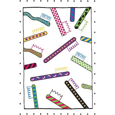 Medical Arts Press® Dental Postcards; for Laser Printer; Colorful Neon Toothbrushes, 100/Pk