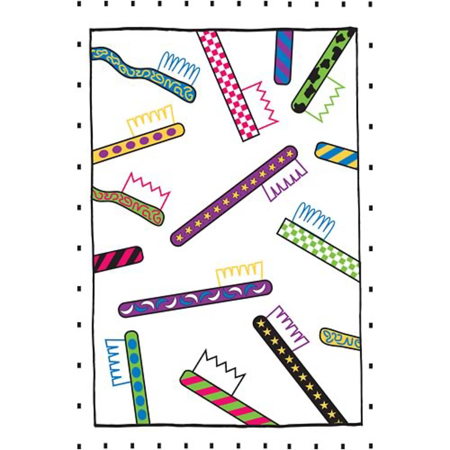 Medical Arts Press® Dental Postcards; for Laser Printer; Colorful Neon Toothbrushes, 100/Pk