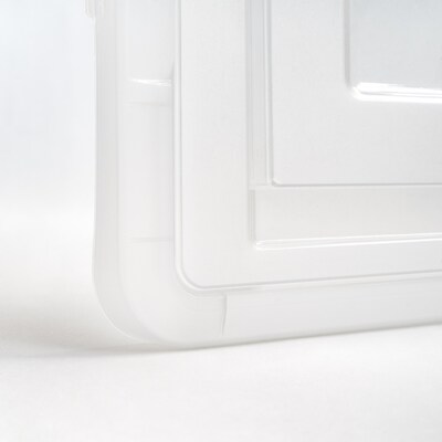 Iris 35 Quart Storage Container, Plastic, Gray, 3/Pack (500166)