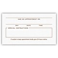 Medical Arts Press® White 2-Color Linen Combination Cards; Layout F