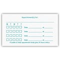 Medical Arts Press® White 2-Color Linen Combination Cards; Layout H