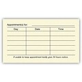 Medical Arts Press® Ivory 1-Color Laid Combination Cards; Layout K