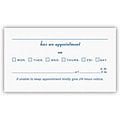 Medical Arts Press® White 2-Color Laid Combination Cards; Layout A