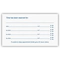 Medical Arts Press® White 2-Color Laid Combination Cards; Layout C