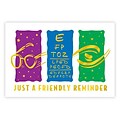 Medical Arts Press® Eye Care Foil Postcards; Just a Friendly Reminder