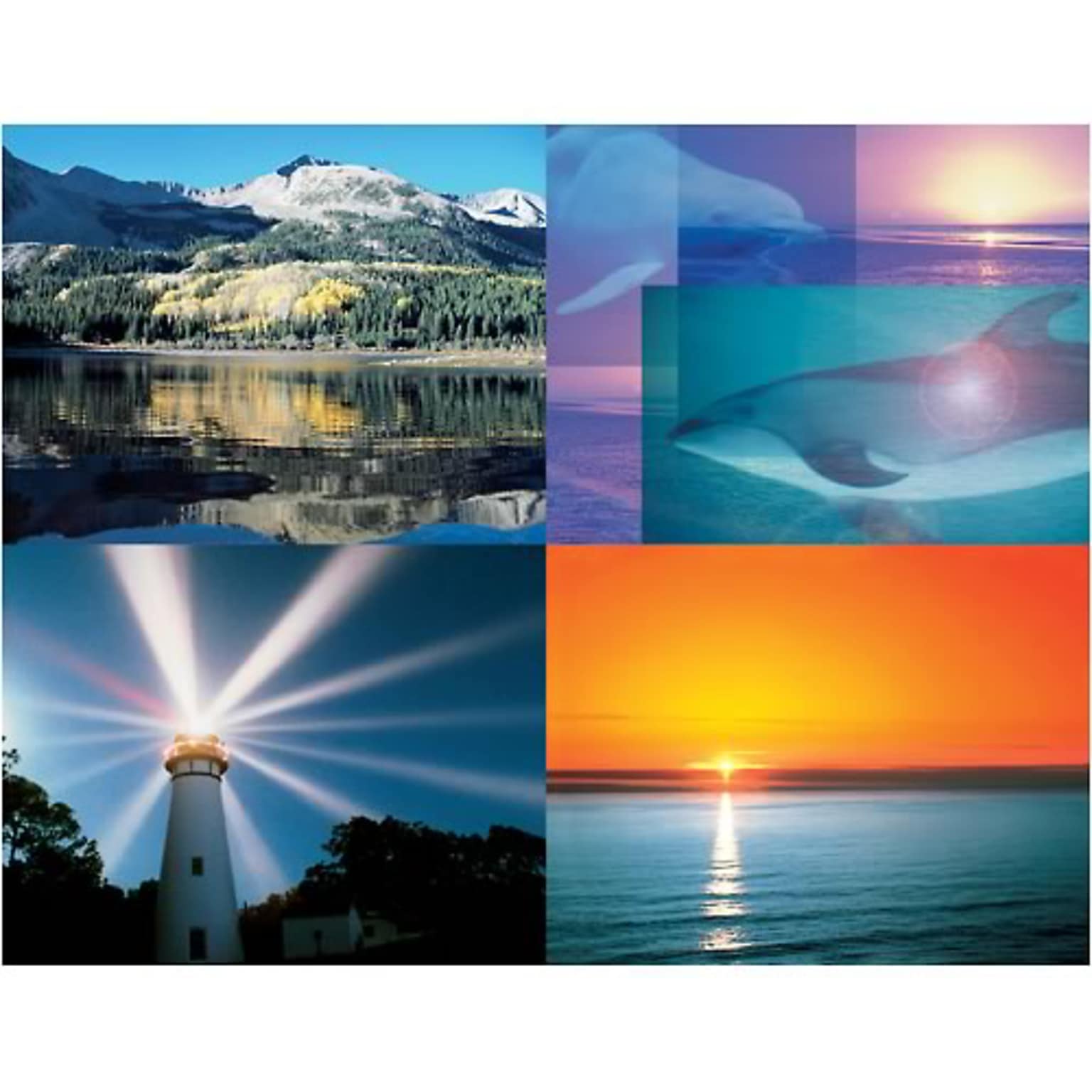 Medical Arts Press® Assorted Postcards; for Laser Printer; Lake Sunset, 100/Pk