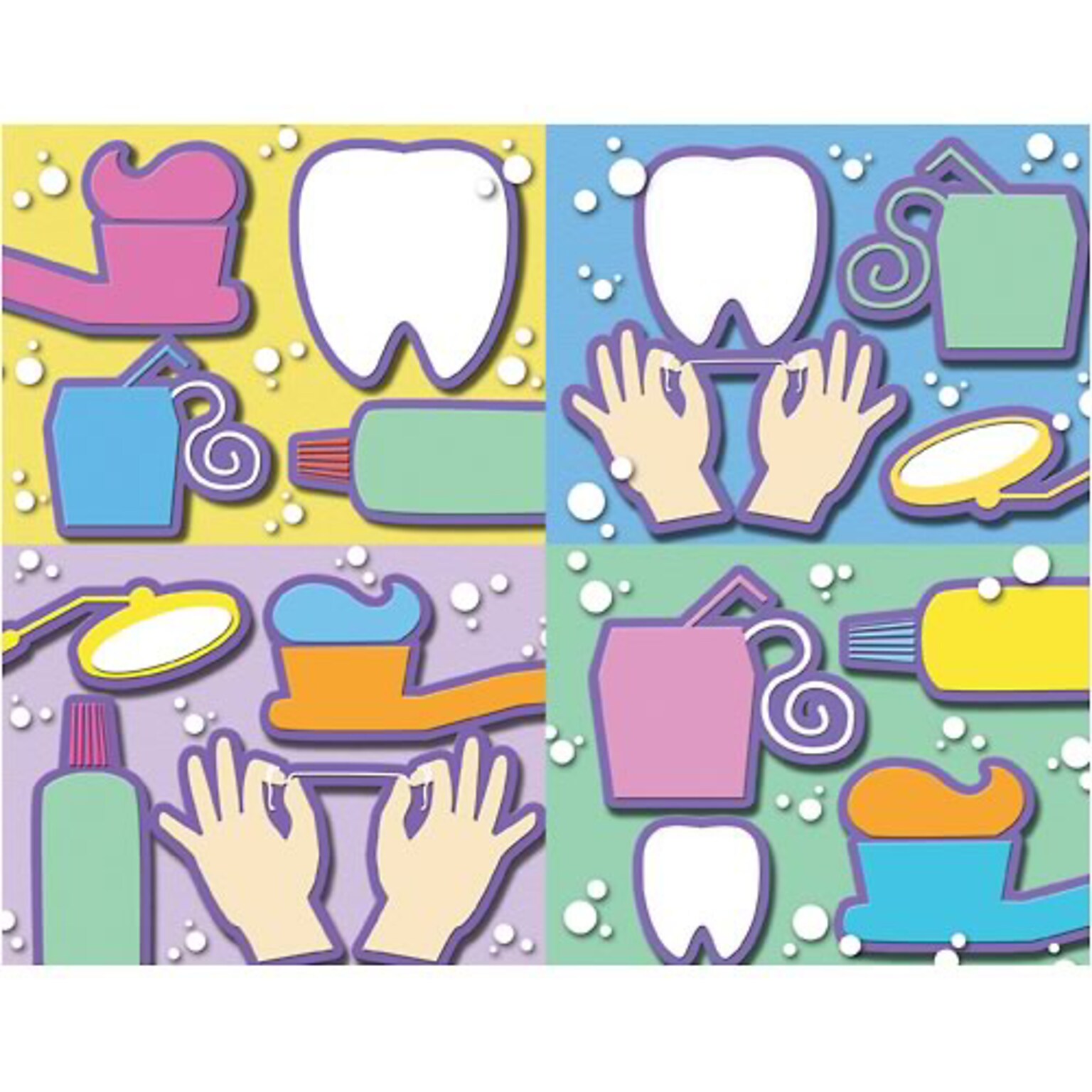 Graphic Image Assorted Postcards; for Laser Printer; Dental Health Assortment, 100/Pk