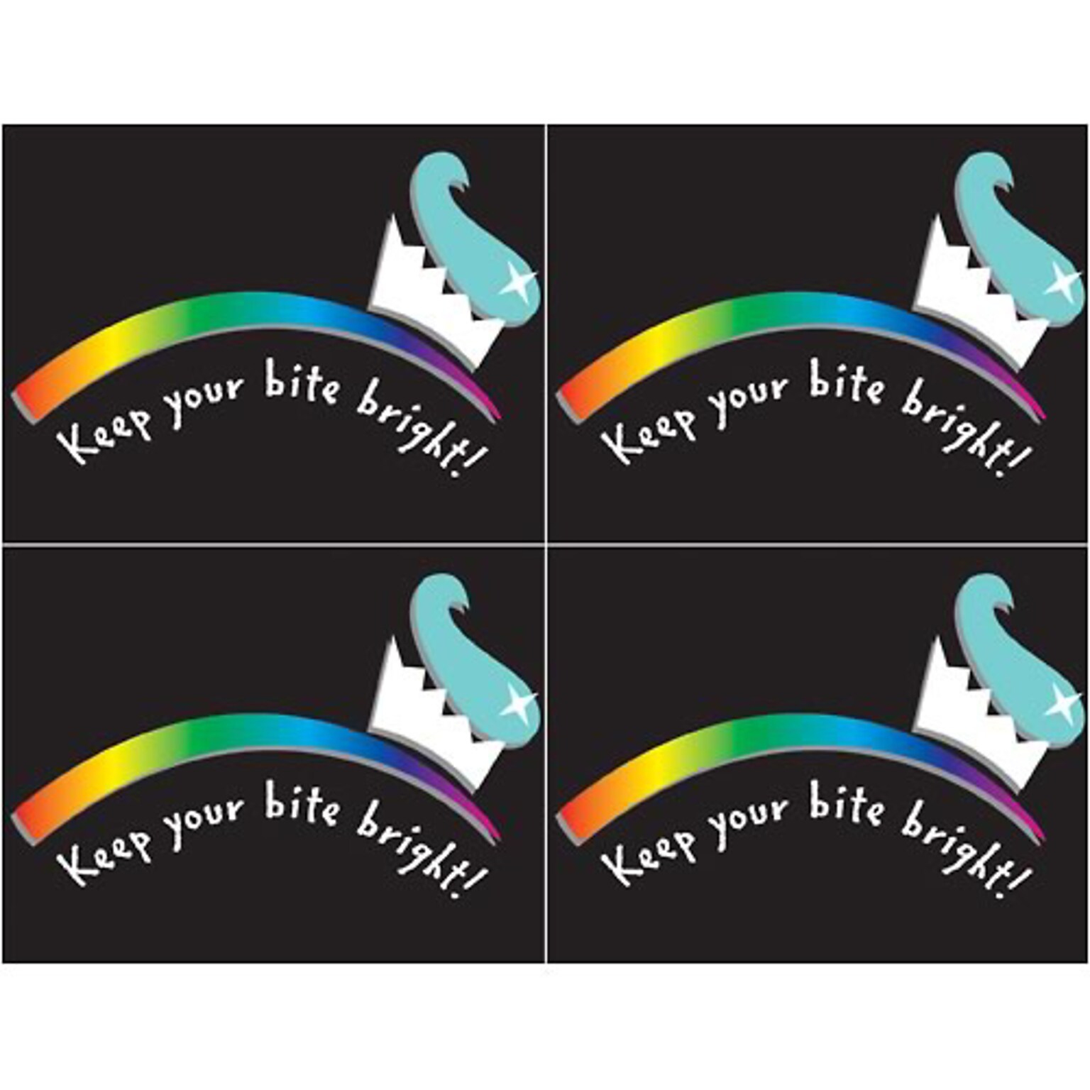 Medical Arts Press® Dental Postcards; for Laser Printer; Bite Bright Toothbrush, 100/Pk