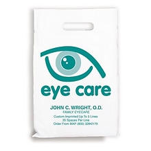 Medical Arts Press® Eye Care Personalized 1-Color Supply Bags; 9 x 13, Eye Care, 100 Bags, (72380)