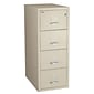 Quill Brand® 4-Drawer Fireproof Vertical File, Legal, Sand, 31"D (Q314LGLSA)