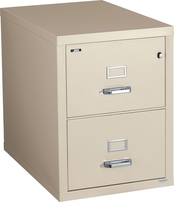 Quill Brand® 2-Drawer Fireproof Vertical File, Legal, Sand, 25"D (Q252LGLSA)