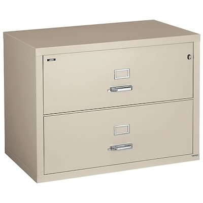 Quill Brand® 2-Drawer Fireproof Lateral File, Putty, 31W (Q231LATPY)