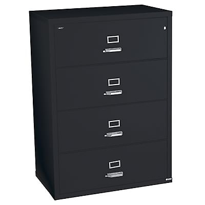 4 Drawer Fireproof Lateral File Letter Size Black 4 44 C