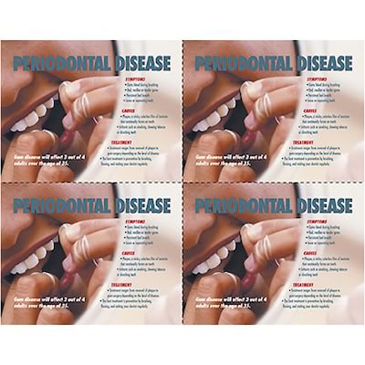 Medical Arts Press® Dental Postcards; for Laser Printer; Periodontal Disease, 100/Pk