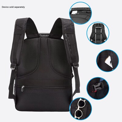 SaharaCase All-in-One Laptop Backpack, Large, Black/Blue (LT00087)