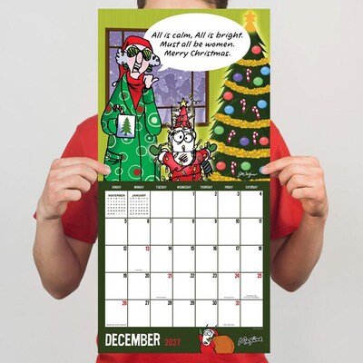2027 TF Publishing Maxine 12" x 11" Monthly Wall Calendar, Multicolored (27-1110)