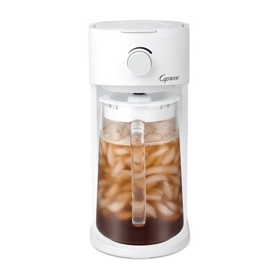 Capresso Ice Tea Select 10-Cup Glass Pitcher, White (623.02)