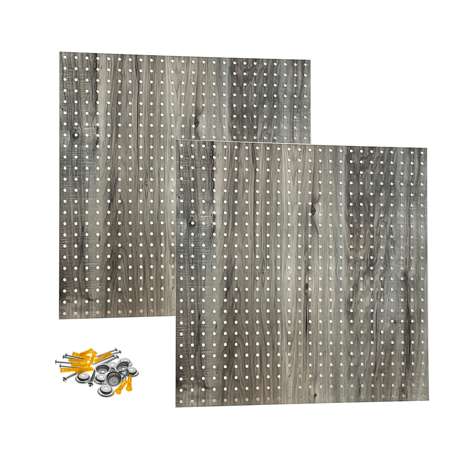 Triton Products High Density, Thermally Fused Laminate, Decorative Pegboard, Set of 2 (024-DW)
