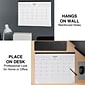 2024 Staples 22" x 17" Desk Pad Calendar, Unlined, Black/White (ST58448-24)