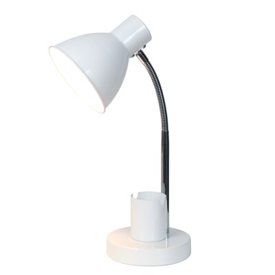Simple Designs Sleek Essentials LED Desk Lamp, 16.22, Off White (LD1076-OFF)
