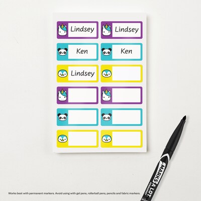 Avery Multipurpose Labels, Matte Assorted, 12 Labels/Sheet, 2 Sheets/Pack (40770)