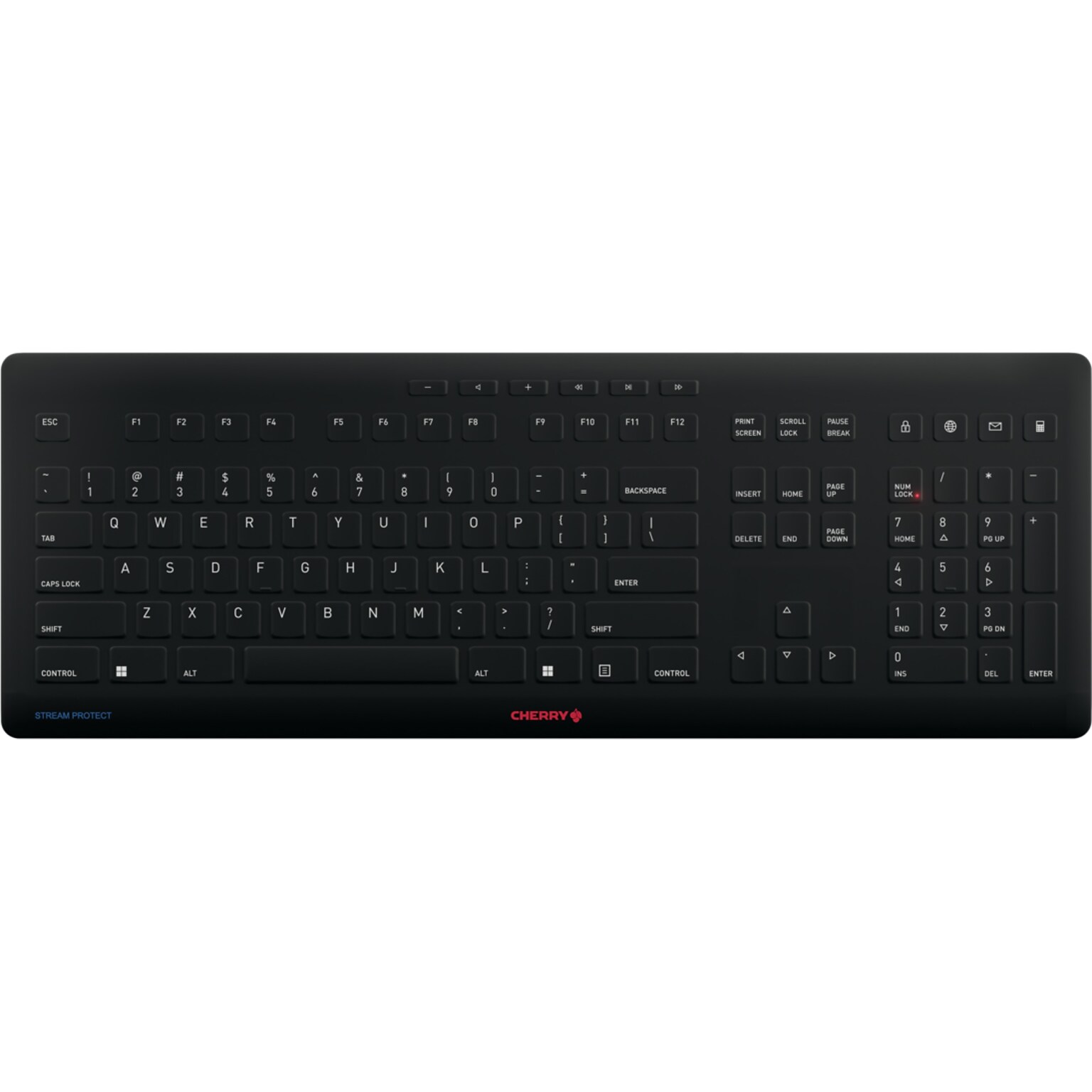 Cherry Stream Protect Wireless Keyboard, Black (JK-8552US-2)
