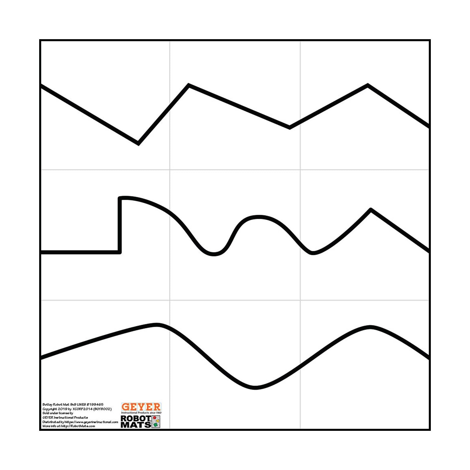 Geyer Instructional Products Botley Line Following Mat, (GYR199465)