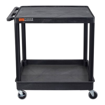 Luxor ENDURA XL 2-Shelf Utility Cart, Black (TC21-B)