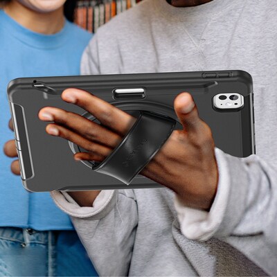 SaharaCase Raider Heavy Duty Hand Strap Case for iPad Pro 11" (M4 2024/M5 2025), Scorpion Black (TB00398)