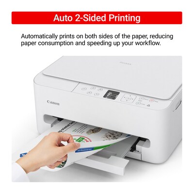 Canon PIXMA TS6520 Wireless Color All-In-One Inkjet Printer, Best for Home (7179C002)