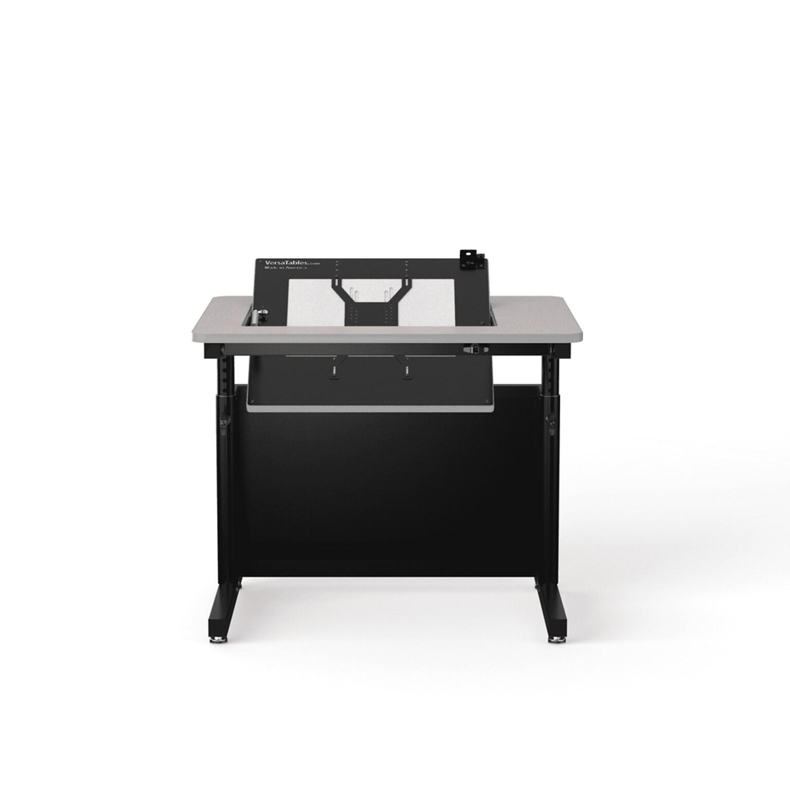 VersaDesk Revolution 36W Manual Adjustable Standing Computer Table, Grey/Black (RST3630-BG)