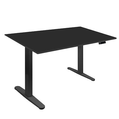 Mount-It! 55W Electric Rectangular Adjustable Standing Desk, Black (MI-18087)