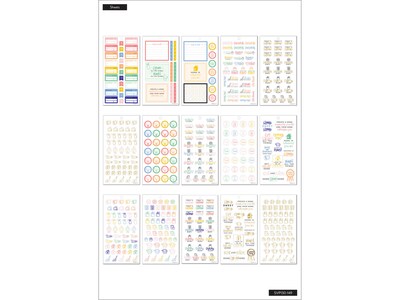 The Happy Planner Essentials Home Classic Stickers, Assorted Colors, 734/Pack (SVP130-149)