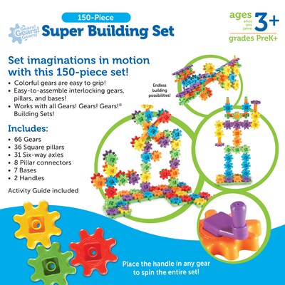 Learning Resources Gears! Gears! Gears! Super Set (LER9164)