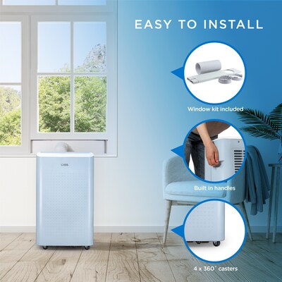 Commercial Cool 115-Volt 9,000 BTU (6,350 BTU DOE) Portable Air Conditioner, with Remote, WiFi Enabled, Blue (CCP6JB)