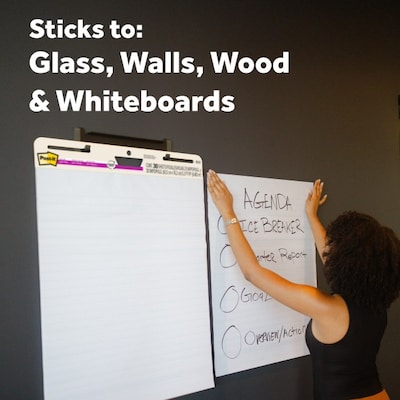 Post-it Recycled Super Sticky Easel Pad, 25" x 30", 30 Sheets/Pad, 6 Pads/Pack (559RPVAD6)